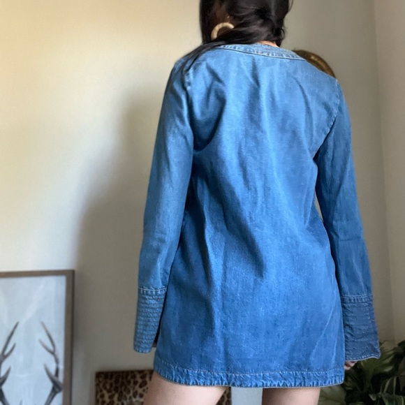 Free People Hendrix Blue Dreaming of Denim Tunic - Picture 3 of 4